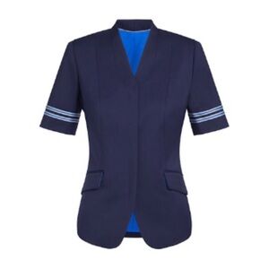 United Airlines Brooks Brothers Short Sleeve Uniform Jacket 6 Long Tall NWT